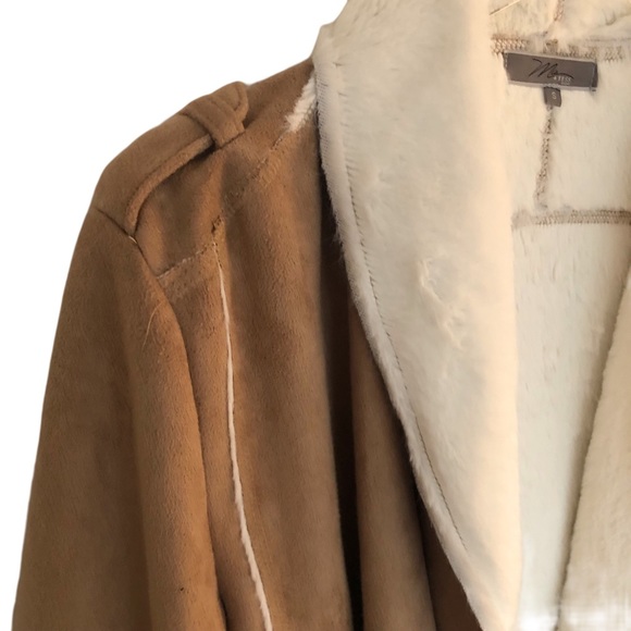 Shearling Jacket with Open Drape - Size Small - Picture 3 of 7